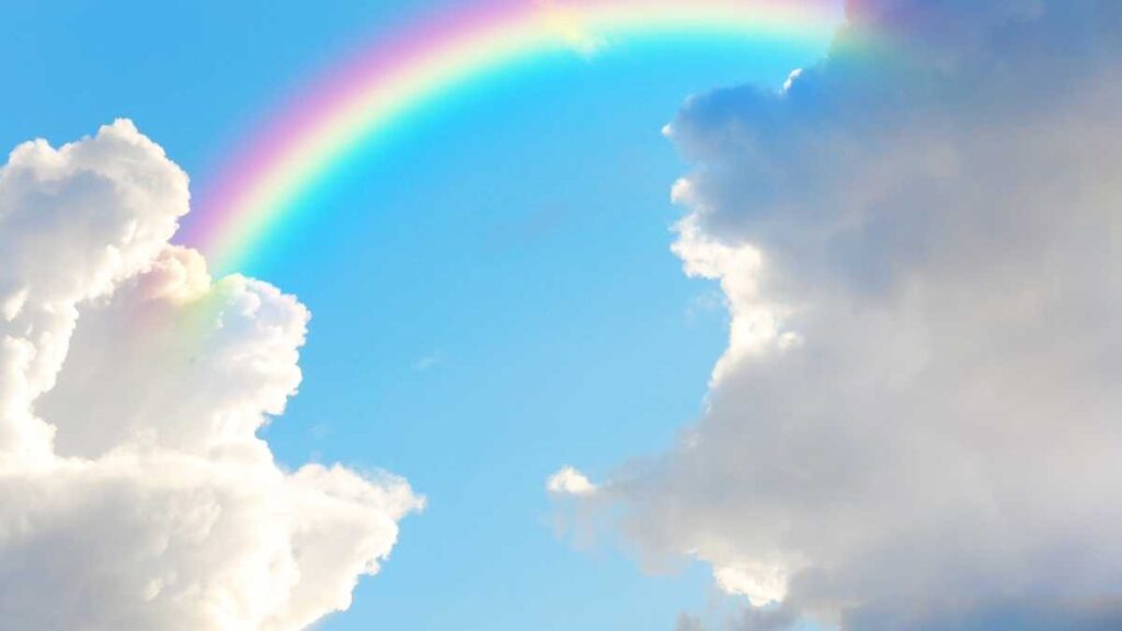 Rainbow with Clouds